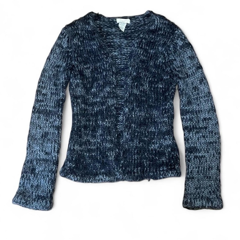 Y2K Kenzi Natural Mohair Blend Gray Cardigan